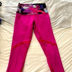Lululemon size 6 pink high waisted leggings